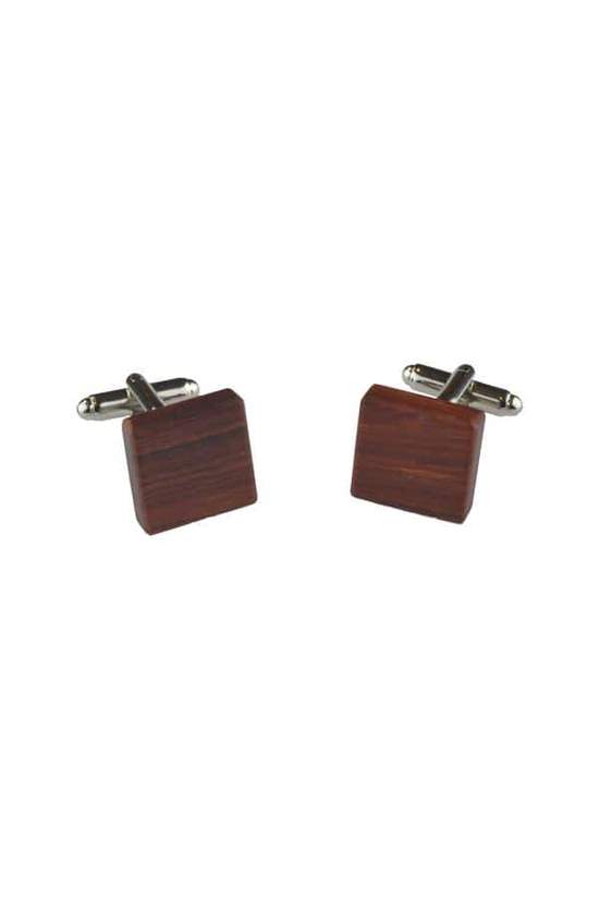Peggy and Finn Wooden Cufflinks - Jarrah