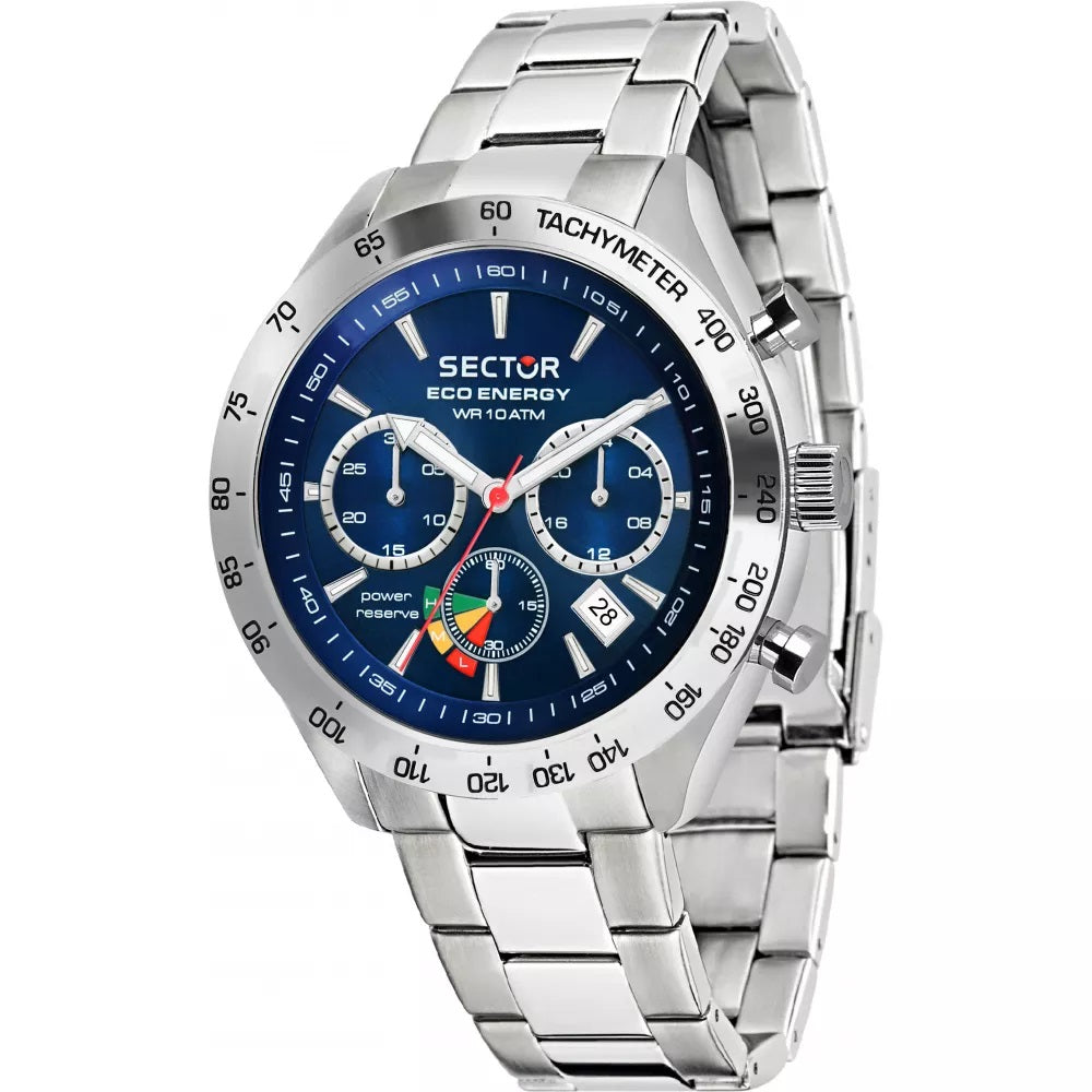 Solar 695 Multifunction Blue Chronograph