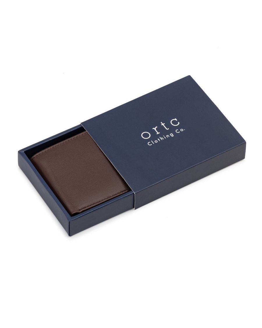 Leather Wallet Chocolate
