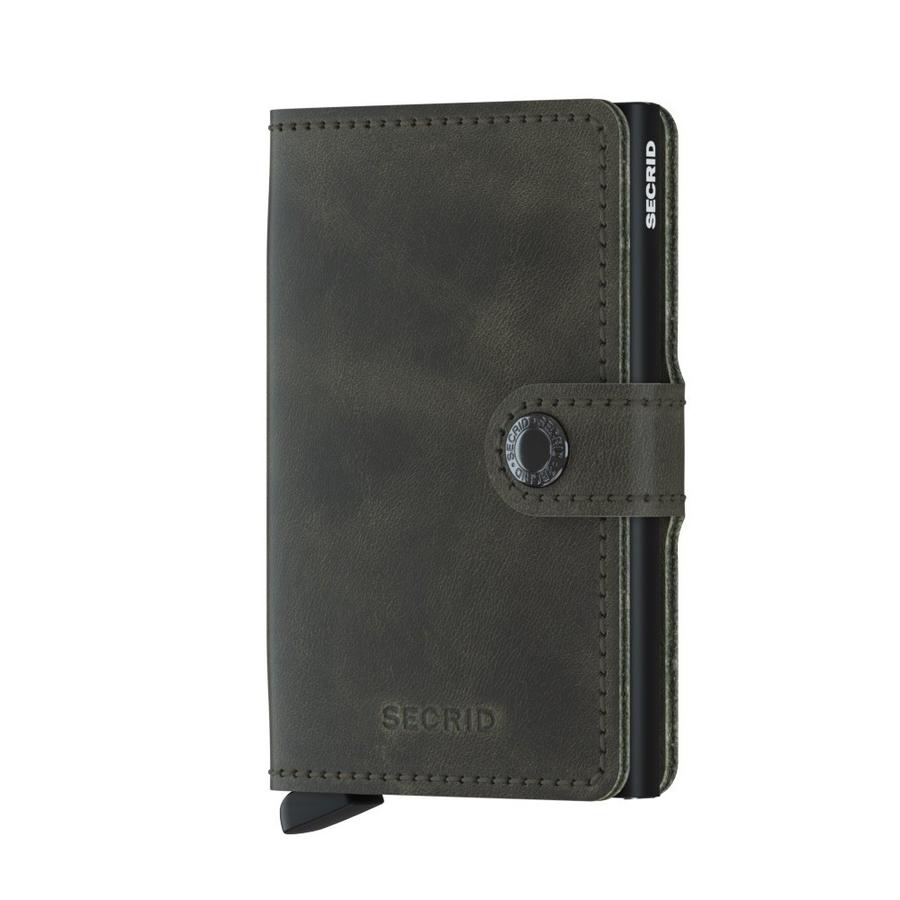 Miniwallet Vintage - Olive & Black