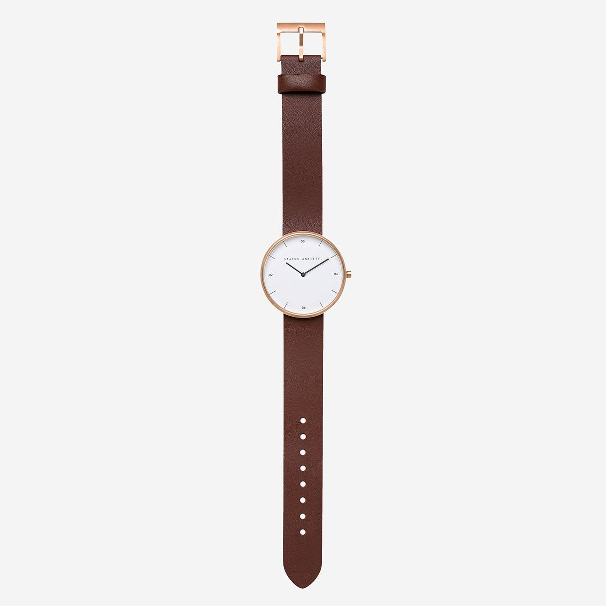 Status Anxiety White And Brown Watch
