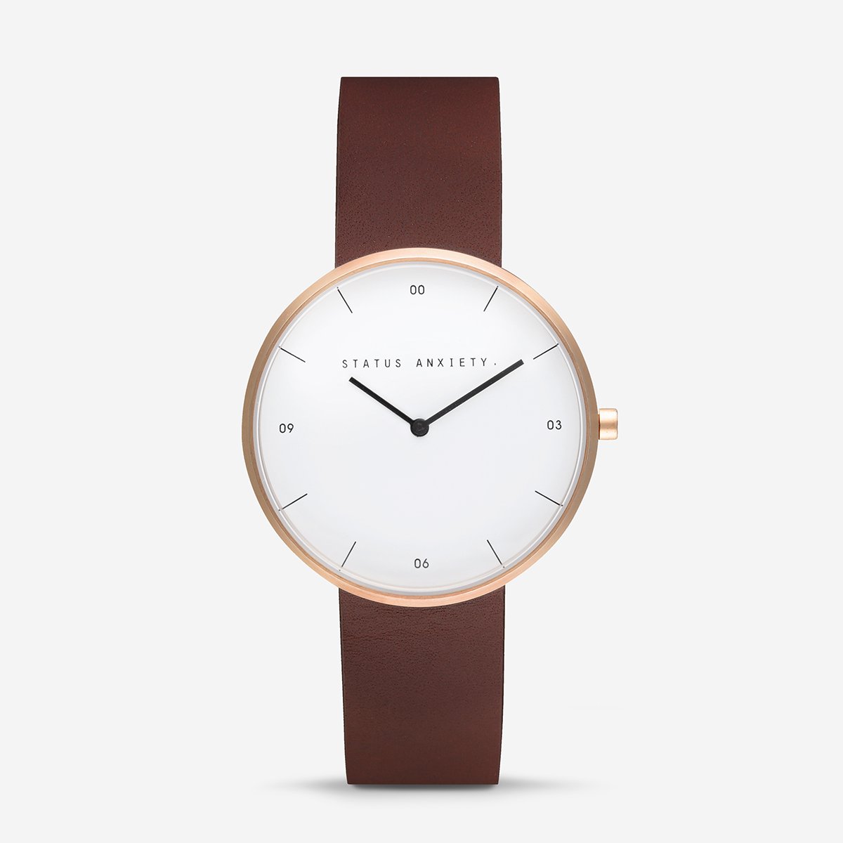 Status Anxiety White And Brown Watch